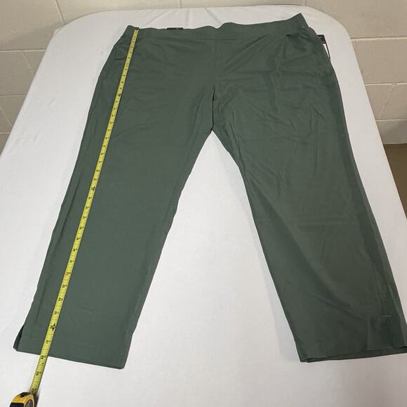 NWT Eddie Bauer Women’s Green Traveler Ankle Pants UPF 50 (XXL) Hiking Outdoor - Picture 12 of 16